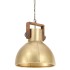 Lámpara colgante industrial redonda 25 W latón 40 cm