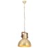 Lámpara colgante industrial redonda 25 W latón 40 cm