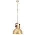 Lámpara colgante industrial redonda 25 W latón 40 cm