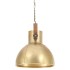 Lámpara colgante industrial redonda 25 W latón 40 cm
