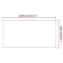 Toldo vertical blanco 140x1200 cm tela