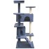 Rascador para gatos poste rascador de sisal 125 cm azul