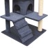 Rascador para gatos poste rascador de sisal 125 cm azul