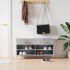 Banco zapatero madera de ingeniería gris hormigón 102x35x55