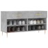Banco zapatero madera de ingeniería gris hormigón 102x35x55
