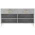 Banco zapatero madera de ingeniería gris hormigón 102x35x55