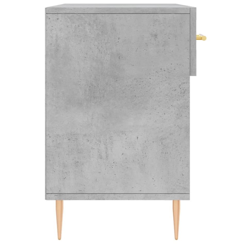Banco zapatero madera de ingeniería gris hormigón 102x35x55