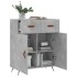 Aparador de madera de ingeniería gris hormigón 69,5x34x90