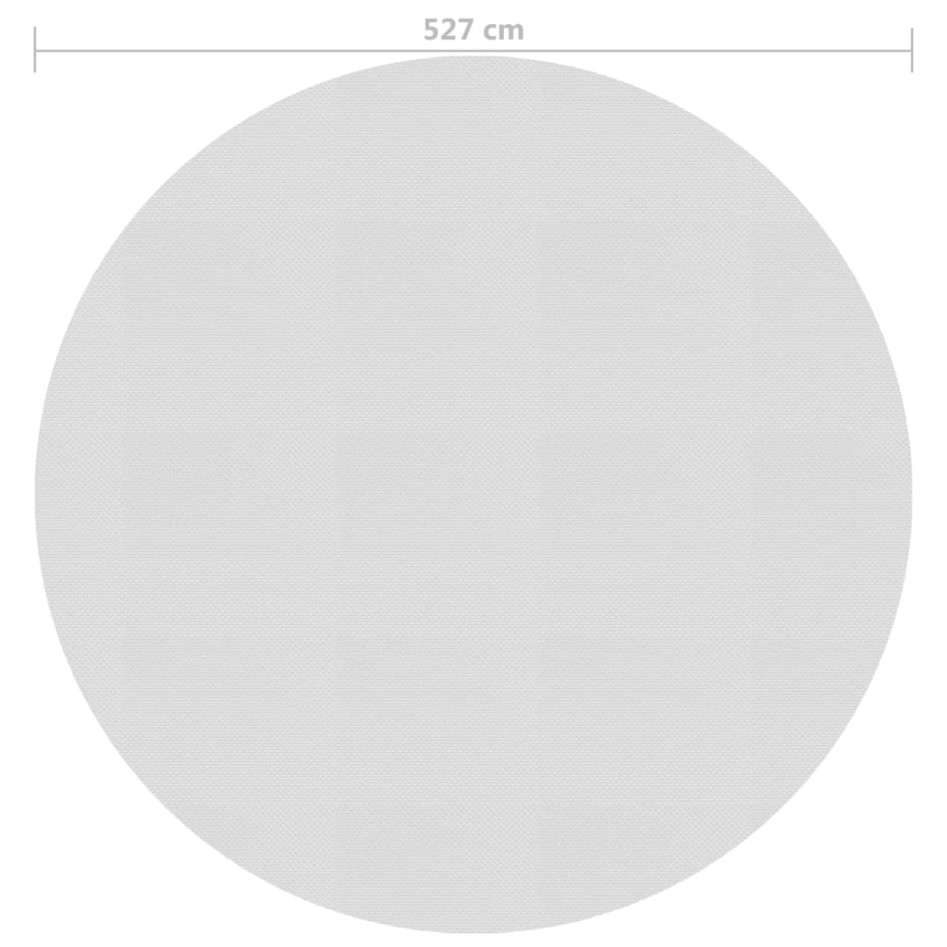 Cubierta solar de piscina de PE flotante gris 527