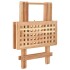 Mesa auxiliar plegable de madera maciza de nogal 50x50x49