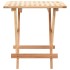 Mesa auxiliar plegable de madera maciza de nogal 50x50x49