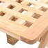 Mesa auxiliar plegable de madera maciza de nogal 50x50x49