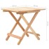 Mesa auxiliar plegable de madera maciza de nogal 50x50x49