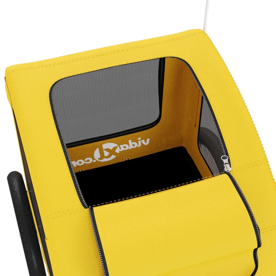 Remolque de bicicleta mascotas hierro tela Oxford