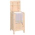 Baúl para la colada madera maciza de pino 44x44x76