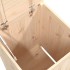 Baúl para la colada madera maciza de pino 44x44x76