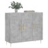 Aparador de madera de ingeniería gris hormigón 90x34x80
