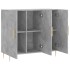 Aparador de madera de ingeniería gris hormigón 90x34x80