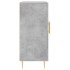 Aparador de madera de ingeniería gris hormigón 90x34x80