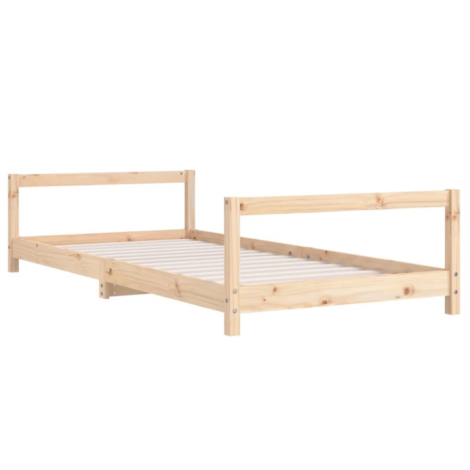 Estructura de cama para niños madera maciza de pino 90x190