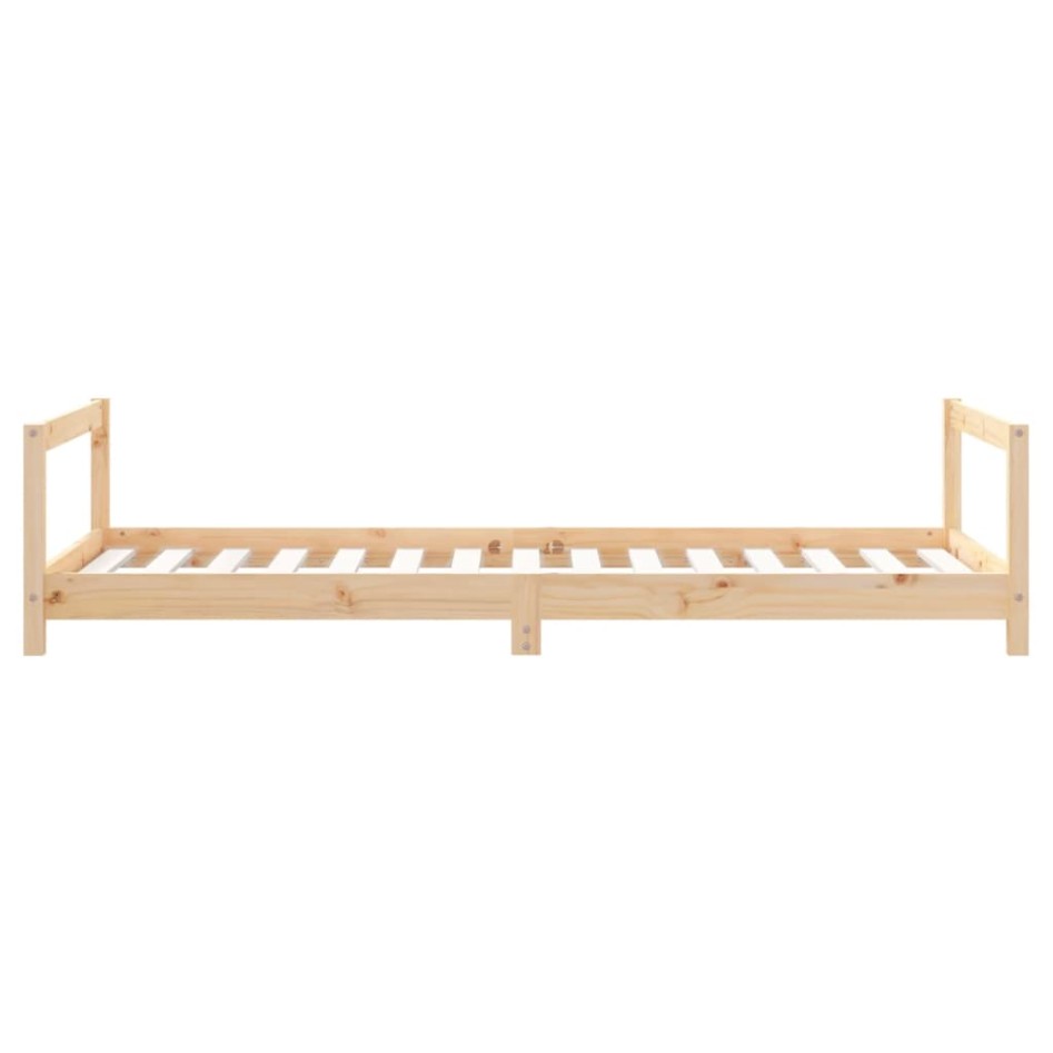 Estructura de cama para niños madera maciza de pino 90x190