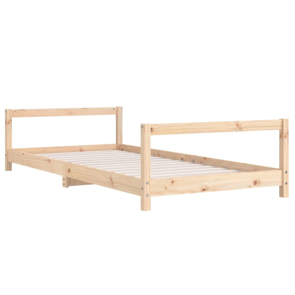 Estructura de cama para niños madera maciza de pino 90x190