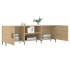 Mueble para TV madera de ingeniería roble Sonoma 150x30x50