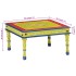 Mesa de centro madera maciza de mango verde pintada a