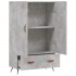 Aparador alto madera de ingeniería gris hormigón 69,5x31x115