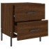 Mesita noche 2 uds madera ingeniería marrón roble 40x35x47,5
