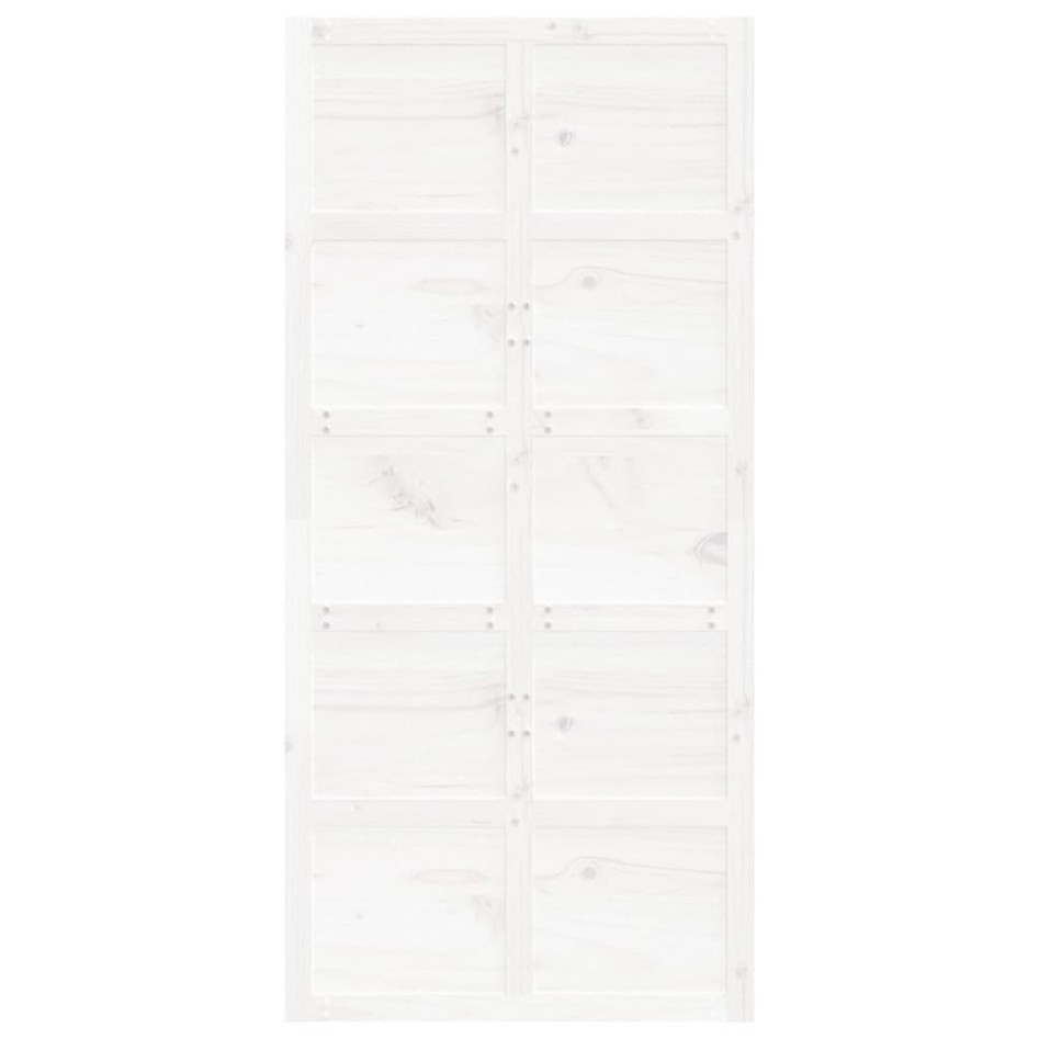 Puerta de granero madera maciza pino blanca 100x1,8x214