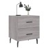 Mesitas noche 2 uds madera ingeniería gris Sonoma 40x35x47,5