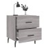 Mesitas noche 2 uds madera ingeniería gris Sonoma 40x35x47,5