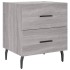 Mesitas noche 2 uds madera ingeniería gris Sonoma 40x35x47,5