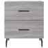 Mesitas noche 2 uds madera ingeniería gris Sonoma 40x35x47,5