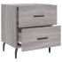 Mesitas noche 2 uds madera ingeniería gris Sonoma 40x35x47,5