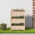 Jardinera de madera maciza de pino 77x25x104,5