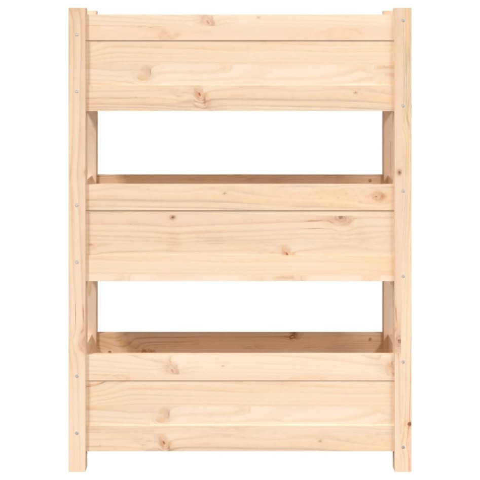 Jardinera de madera maciza de pino 77x25x104,5