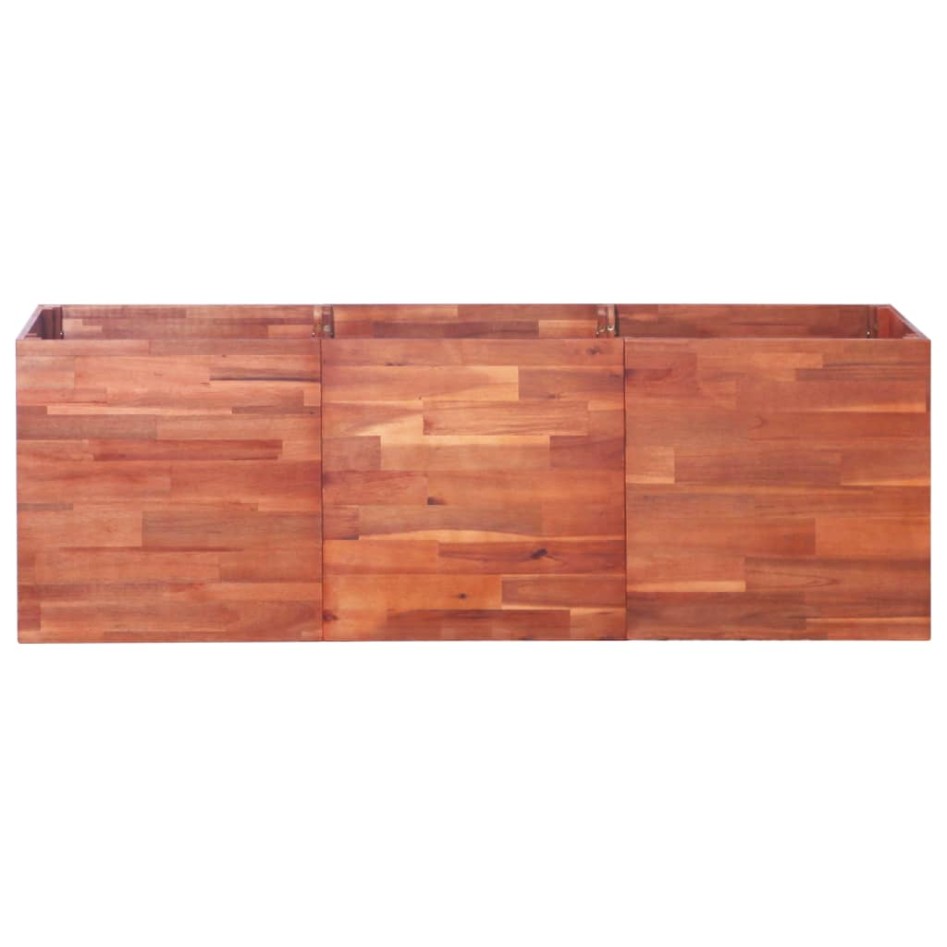 Arriate de madera de acacia 150x50x50