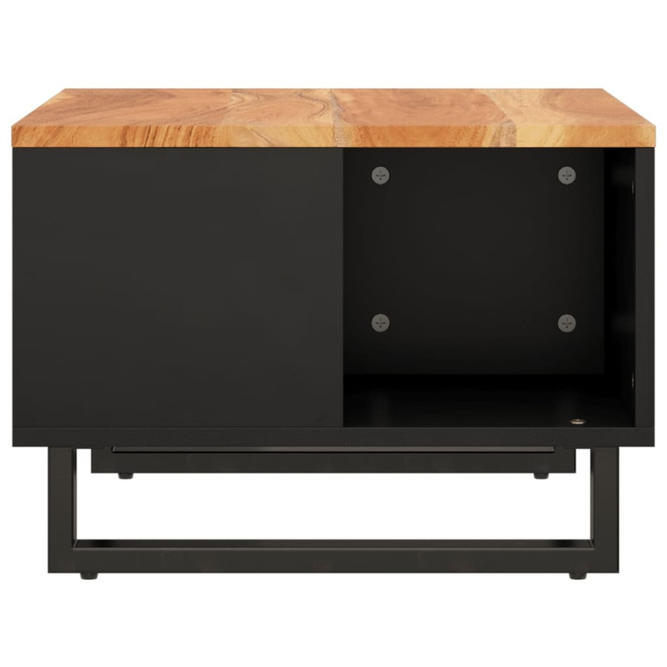 Mesa de centro de madera maciza de acacia 60x50x35