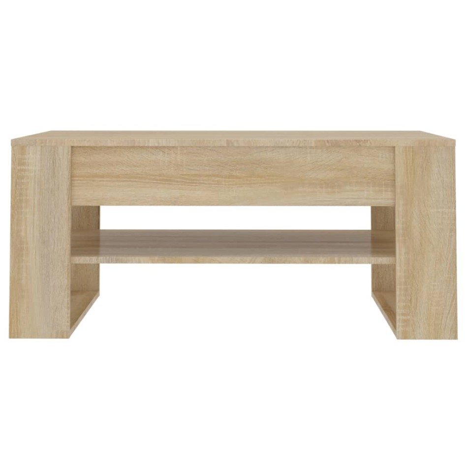 Mesa de centro madera de ingeniería roble Sonoma 102x55x45