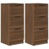 Aparadores 2 uds madera contrachapada marrón roble 30x30x70