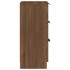 Aparadores 2 uds madera contrachapada marrón roble 30x30x70