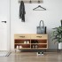 Banco zapatero madera de ingeniería roble Sonoma 102x35x55