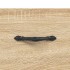 Banco zapatero madera de ingeniería roble Sonoma 102x35x55