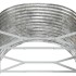 Jardinera arriate acero recubrimiento polvo plata 322x100x68
