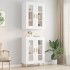 Armario de pared colgante blanco 69,5x34x90