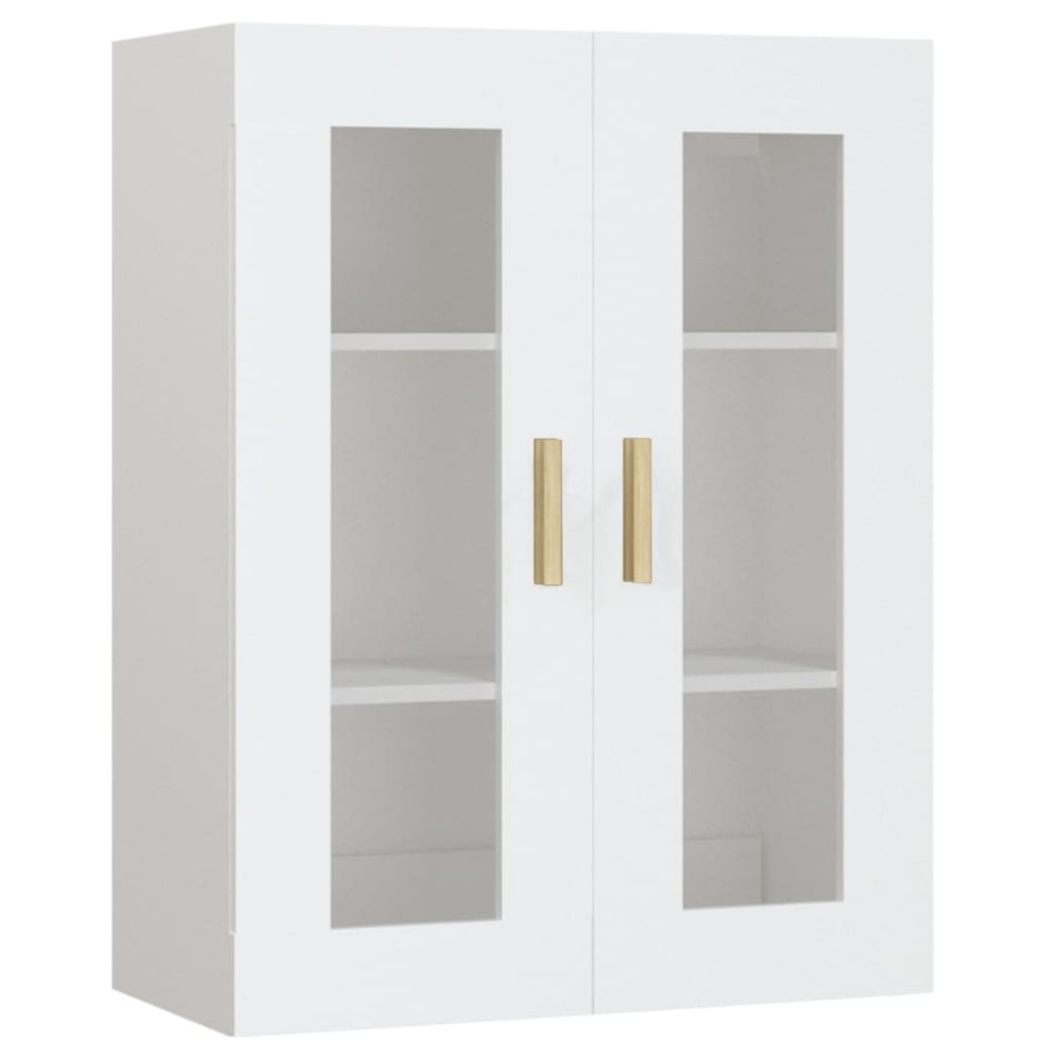 Armario de pared colgante blanco 69,5x34x90