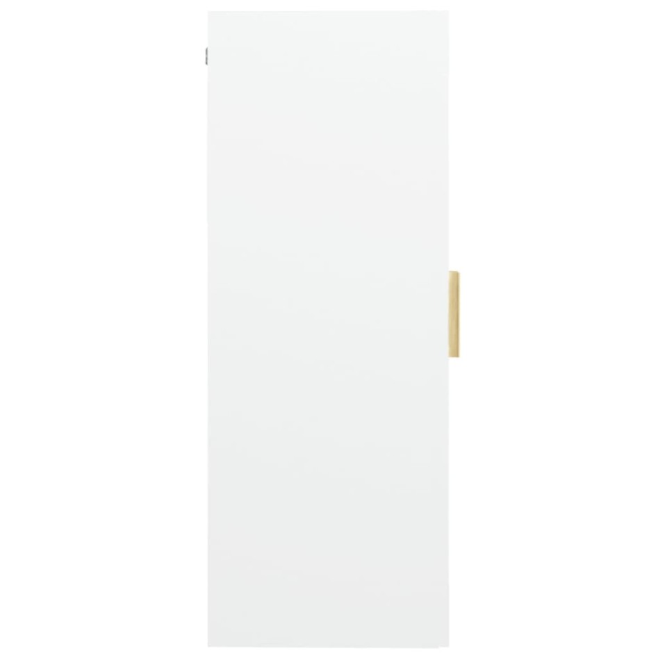 Armario de pared colgante blanco 69,5x34x90