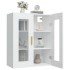 Armario de pared colgante blanco 69,5x34x90
